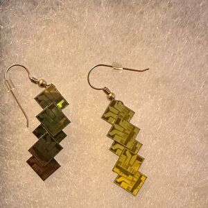 Data chip earrings, handmade!